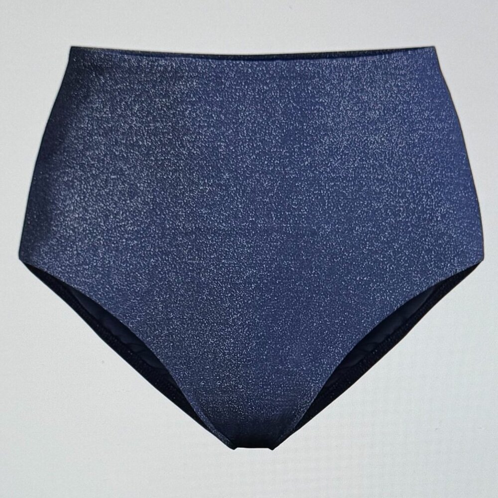 Lands' End Shine High Waisted Bikini Bottom - Size: 10 New with Tags